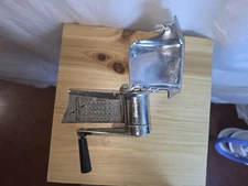 Vintage SALADMASTER FOOD PROCESSOR Replacement Chrome Hand Crank Drive Unit Only