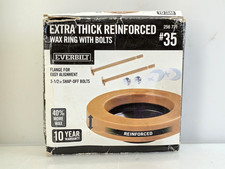 Everbilt Extra Thick Heavy Duty Petroleum Wax Toilet Bowl Ring, Toilet Bolts
