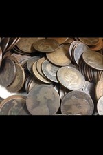 1 KG Old British Copper Coins - British Rounds - Copper Bullion - Bulk - Joblot