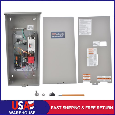 #ad #ad Single Phase Generator Automatic Transfer Switch For Generac RXSW200A3 200 Amp $368.00
