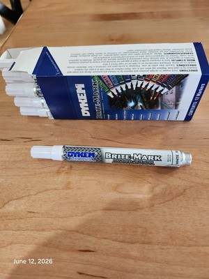 Dykem BRITE-MARK 84003 Gen. Purpose Permanent Paint Marker, Medium Tip 12-pack