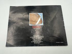 Tecmo Bowl & Tecmo Baseball NES Nintendo Game - Cartridge, Manuals & Sleeves