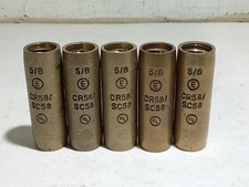LOT OF 5 ERICO CR58, Ground Rod Coupler, 5/8", Bronze (G8C)