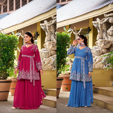 SALWAR KAMEEZ PAKISTANI INDIAN WEDDING PARTY WEAR DRESS BOLLYWOOD SUIT SHARARA