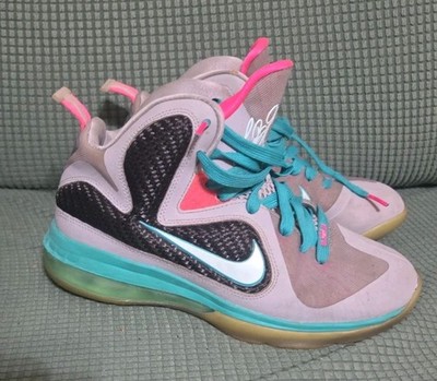 Nike Lebron 9 South Beach GS Sneakers 472664-006 Size 6.5Y