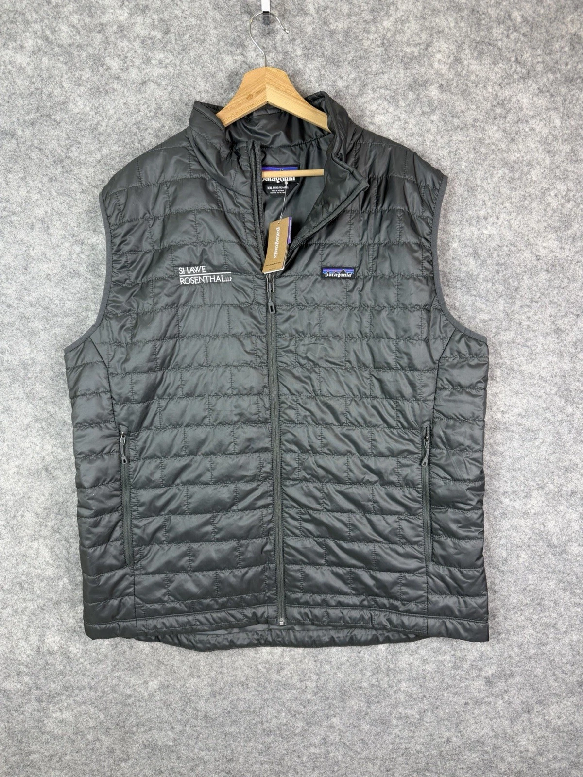 Patagonia Nano Puff Vest Men’s 2XL Gray Full Zip Primaloft Insulated Quilted