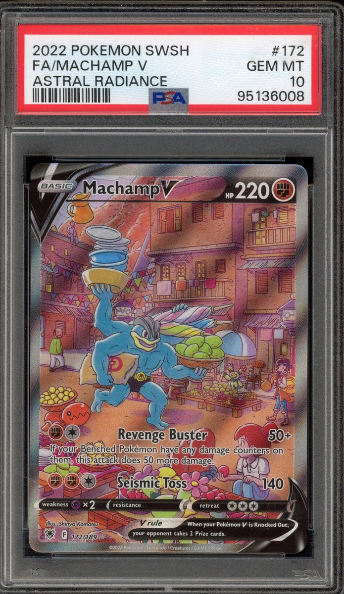 Pokemon Machamp V Astral Radiance Full Alt Art #172 PSA 10 Gem Mint