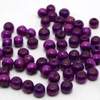 500 pcs Purple 8mm Round Wood Beads~Wooden beads Spacer Beads Jewelry Making