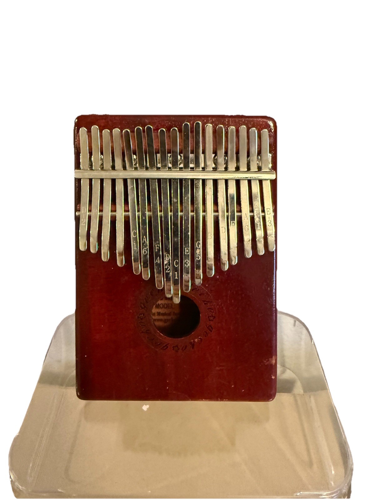 Gecko Kalimba 17-Key Thumb Piano Musical Instrument Mahogany Wood