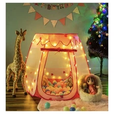 Crayline Pop Up Tent with Light + Wonder Space Chemical-Free Soft Pit Balls