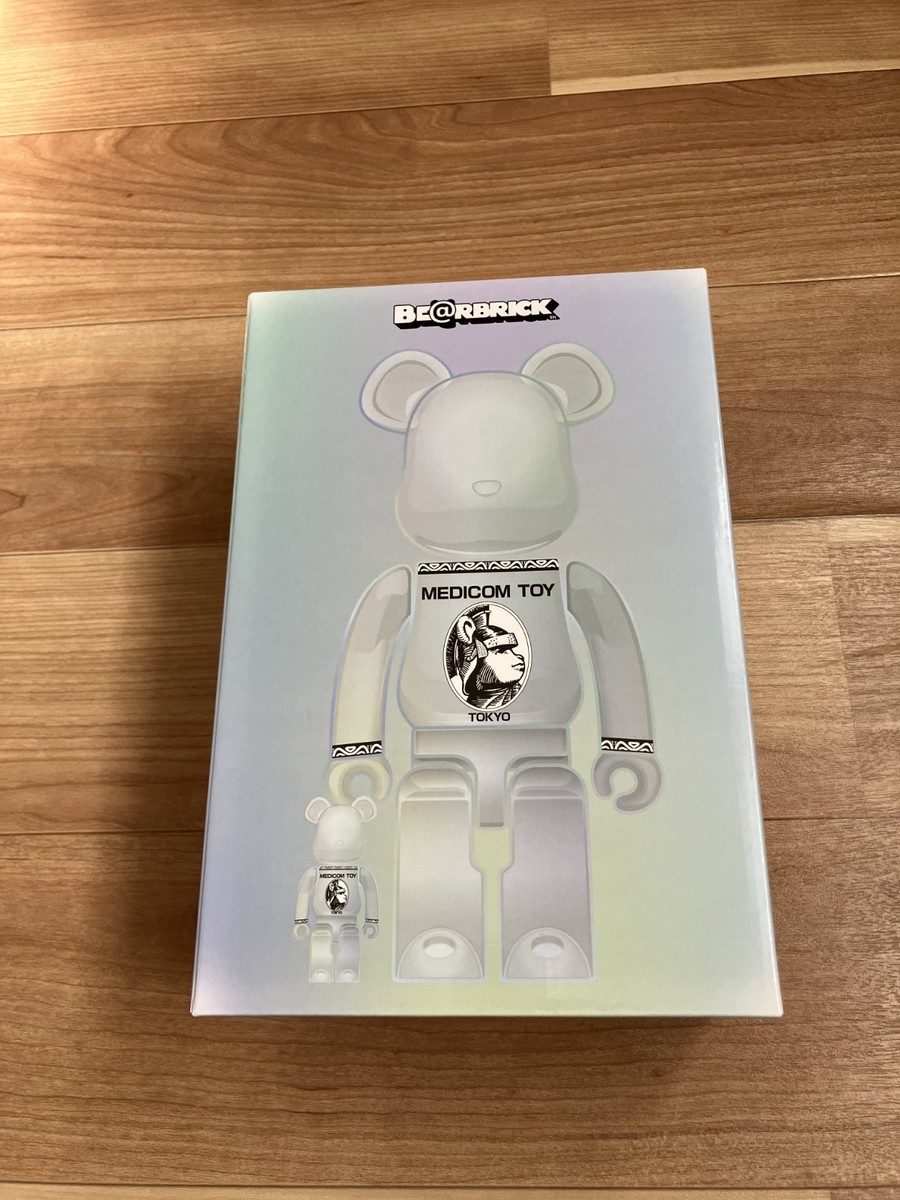MEDICOM TOY BE@RBRICK CENTURION CLEAR CHROME Ver. 100％ & 400