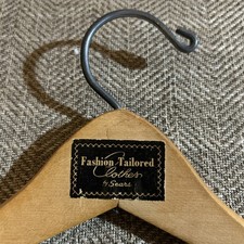 Vintage Sears Wooden Hanger Wood Vintage Fashion Tailored Clothes by Sears