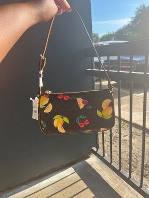 michael kors brown fruit mini bag
