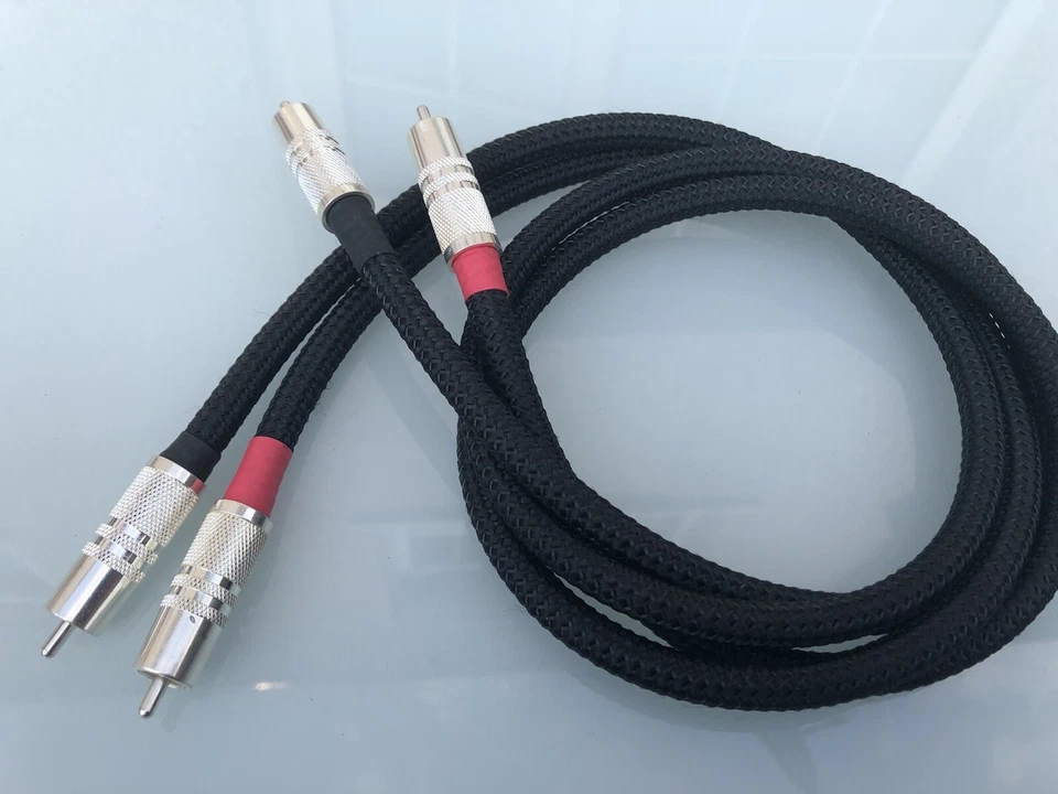 1M Stereo 5N OFC copper interconnect audio cables - Image 3 of 4