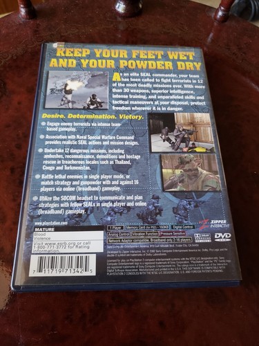 SOCOM | U.S. Navy SEALS | Sony PlayStation 2 BlackLabel - Picture 2 of 3