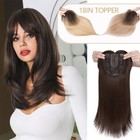 UK Hair Topper Toupee Clip In Hairpiece Top Wig For Women 100% Natural AS Human