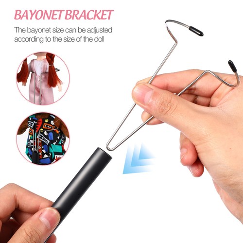 2 Pcs Toy Display Stand Shop Doll Support Frame Figure Holder Action Rack - Imagen 11 de 12
