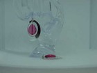 QVC Steel By Design Stainless Steel Oval Dangle Pink Prism Earrings $99 New Box — photo 4