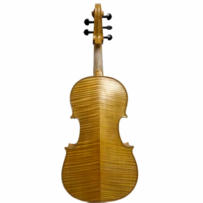 Golden yellow 5 string viola 18