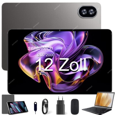 NEW WiFi Tablet 12 Zoll  Android 14 Tablets PC 16GB+128GB/12GB+256GB ROM Netflix