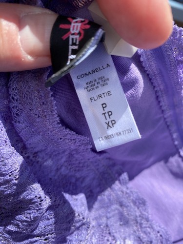 Nuevo con etiquetas Cosabella Never Say Never Coquetee Bandeau Talla Pequeña - Dulce Violeta #1102 - Imagen 5 de 6