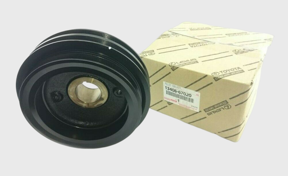 Toyota 1340867020 Hilux 4Runner 1KZTE Engine Crankshaft Pulley Genuine