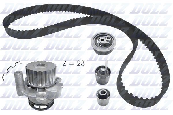 Kit de distribution et pompe à eau pour entretien VW Golf 6 R