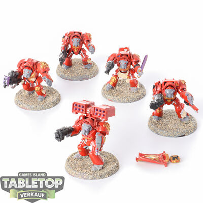 Space Marines - 5x Terminator Squad - klassisch - bemalt