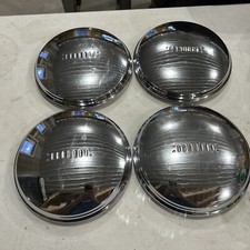 Vintage Dog Dish Wheel Center Hubcaps for 1940s Buick