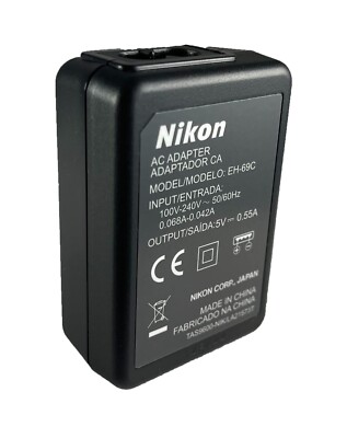 Nikon EH-69P Charger adapter UC-E6 cable for Coolpix S1100pj