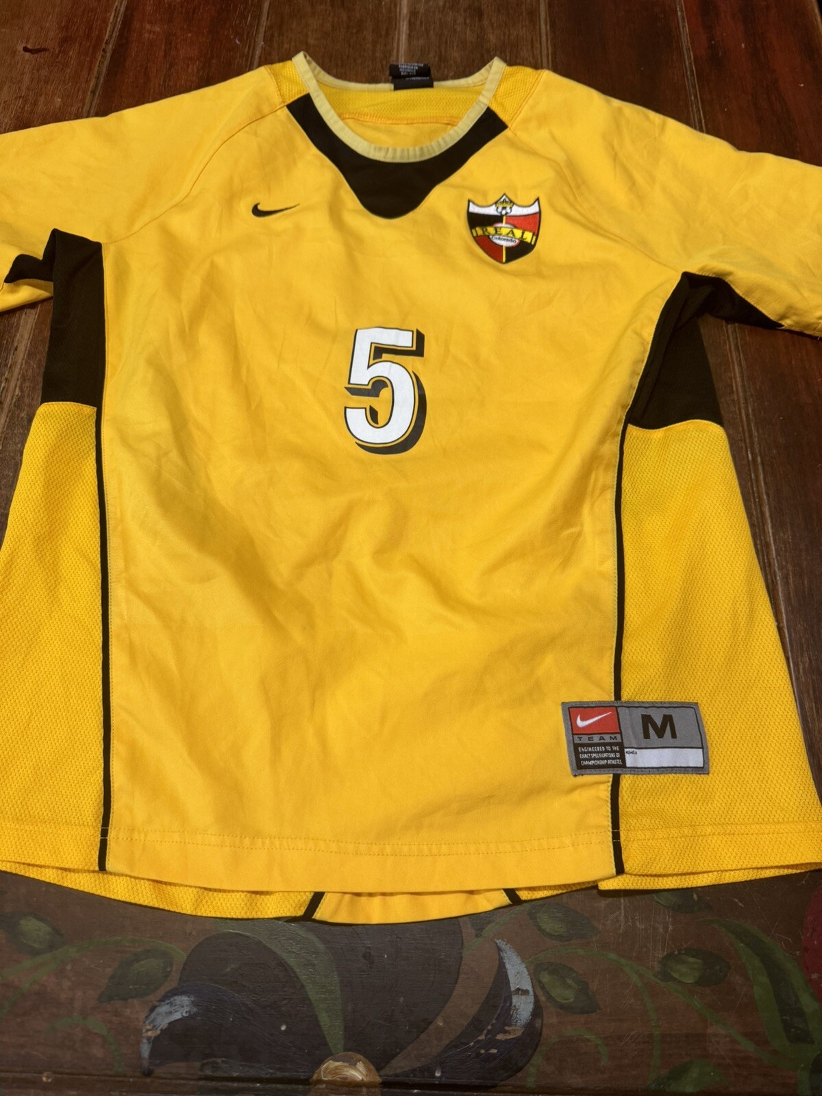 Vintage Nike Soccer Jersey real colorado Youth Medium Yellow Nice