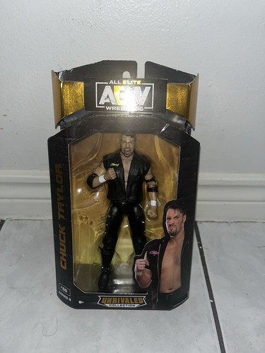 Figurina AEW All Elite Wrestling Unrivaled Superstar Chuck Taylor Series 8 nuova - Foto 8 di 9