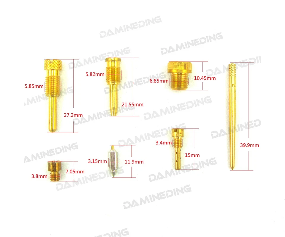 Kit de reconstrucción de carburador para CA110 C110 C111 C115 50cc Foto 3 de 4