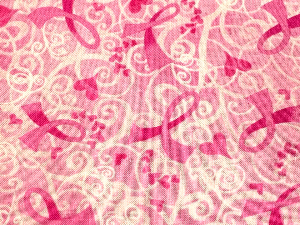 Fabric Breast Cancer Pink Ribbon on Pink TIMELESS TREASURE Cotton 1/4 Yard C6895 - Image 4 of 4