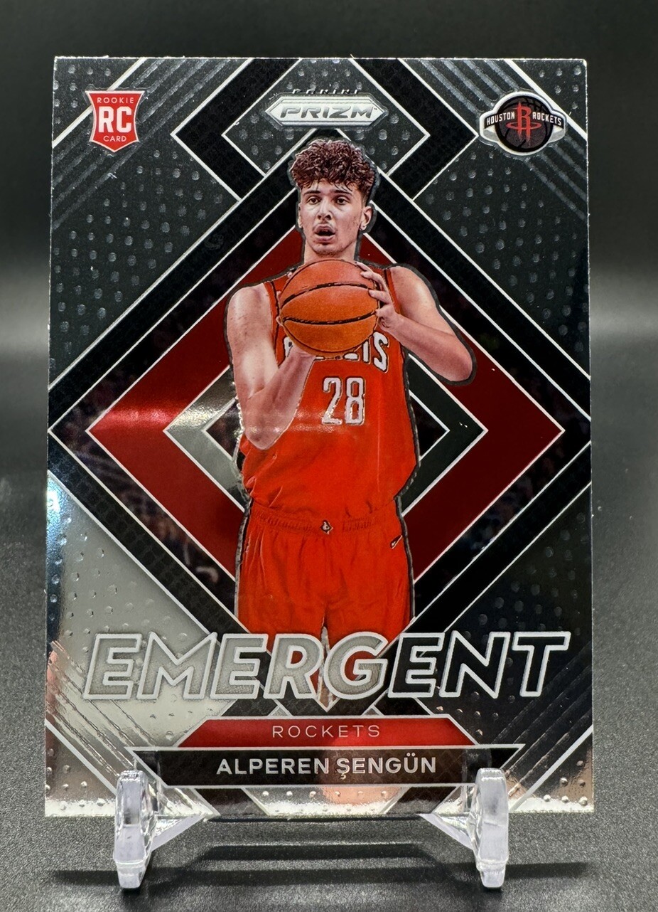 2021-22 Panini Prizm Alperen Sengun Rookie Emergent #28 Houston Rockets RC