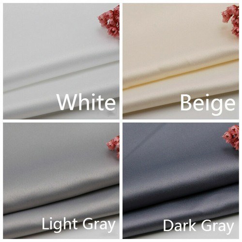DIY Satin Seidig Stoff Schlicht Dick Tuch Hochzeit Abendkleid Basteln Material - Bild 6 von 12