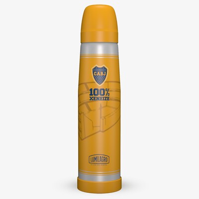 Termo Lumilagro 1 Litro aceroinoxidable  escudo de Boca 100% Zeneize  argentina