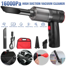16000PA Cordless Car Vacuum Cleaner 150W Power Suction Air Blower Wet & Dry Home