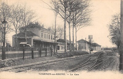 Old postcard 07 Tournon sur Rhone / La Gare