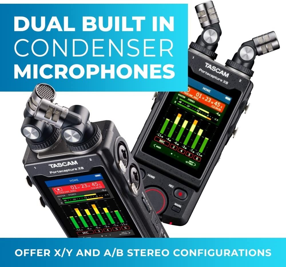 TASCAM Portacapture X8 32bit 192kHz 8 track Portable Recorder | eBay TASCAM Portacapture X8 32bit 192kHz 8 track Portable Recorder | eBay