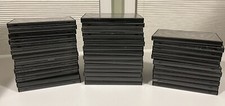 Lot of 40 Used Black Empty DVD Cases 27 Single 10 Double 3 Single Blockbuster