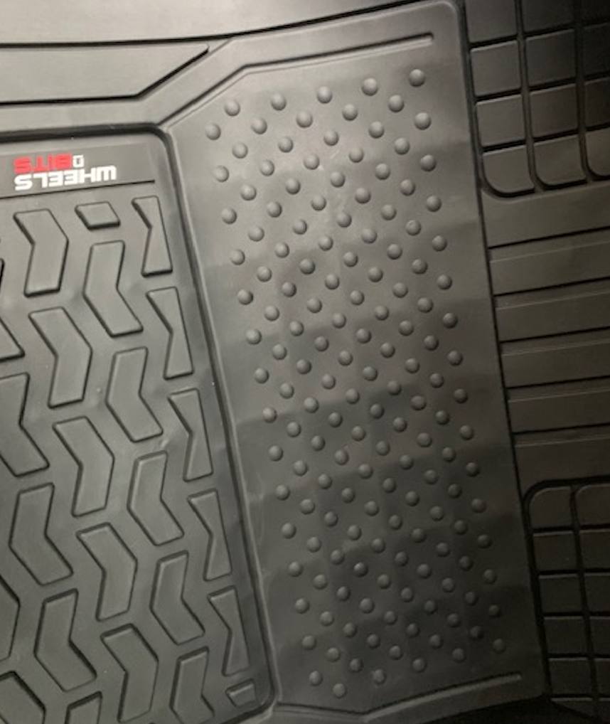 Rubber PVC Car Mats Trim to fit Wider Rear None Slip Back to fit