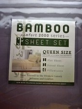 Bamboo Sheet Set Queen Size Comfort 2000 Series