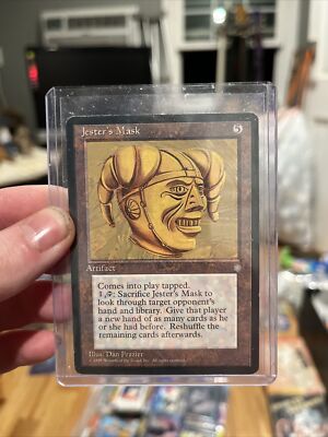 MTG Jester's Mask Ice Age Regular Rare NM/M 1995 VTG OG Never Been Played.