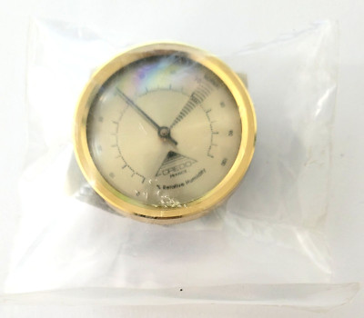 Zigarren Hygrometer goldfarben Humidorzubehör Marke: Credo ''% Relative Humidity''