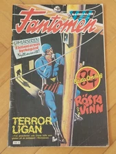 Fantomen/ The Fantom 1985 Comic Magazine  Terror Ligan-Finland 80's