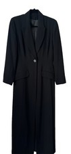 Vintage Principles Maxi Coat Size 10 Goth Victorian Steampunk Emo Riding Coat