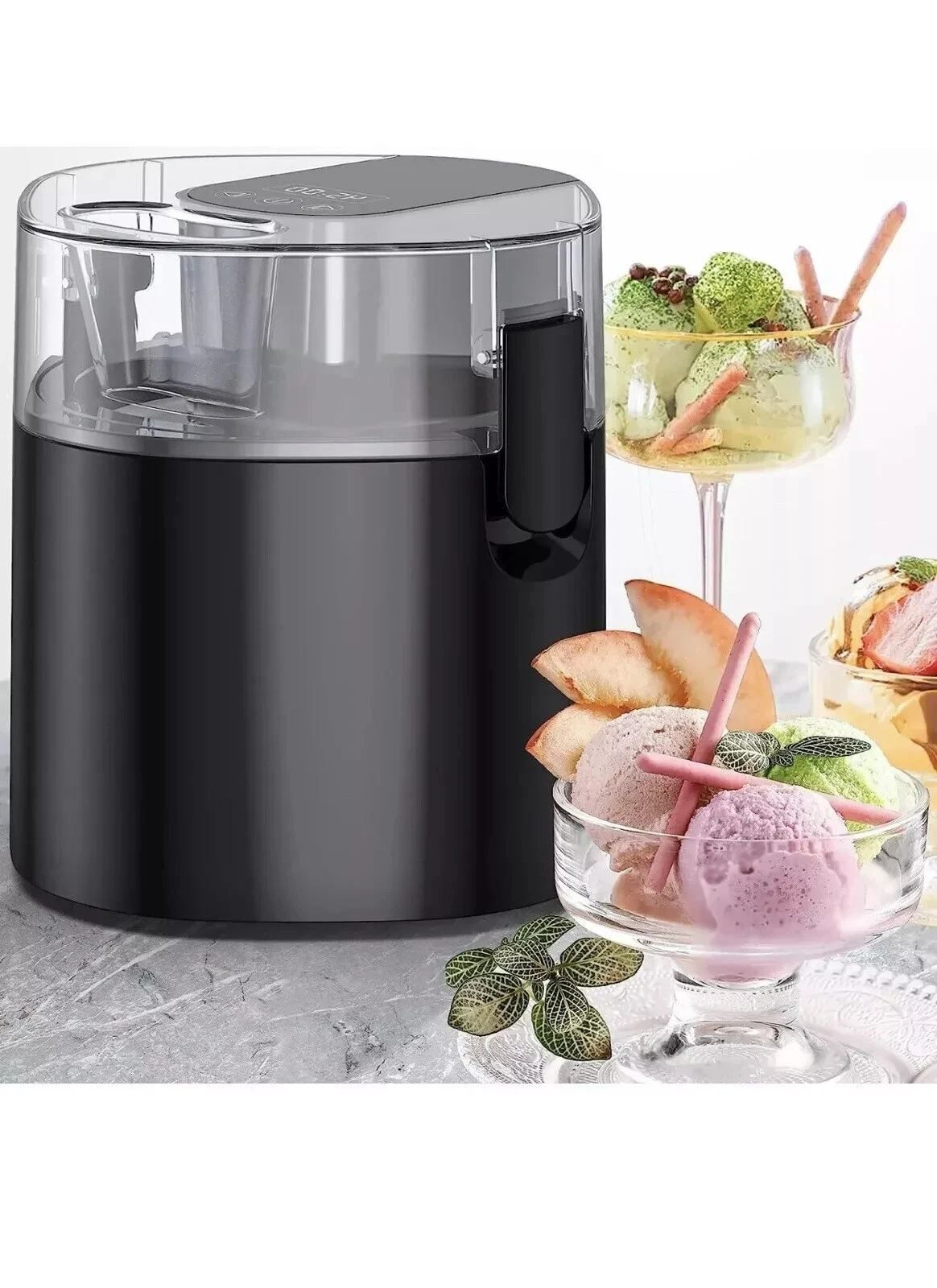 Ice Cream Maker Machine-1.58L with Double Insulated Freezer Bowl, Digital Timer
Opens in a new windo