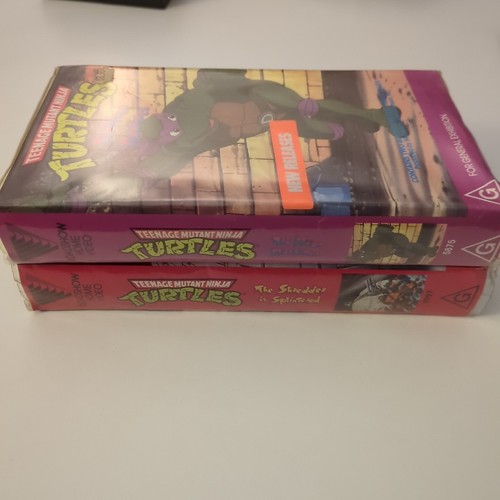 Teenage Mutant Ninja Turtles 2 x Clamshell VHS Video Tape Lot PAL Movie/Cartoon - Picture 6 of 6