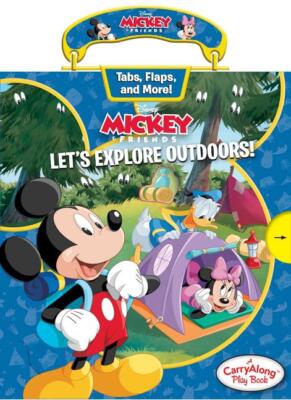 Carry Along Play Book: Disney Mickey Mouse: Let's Explore Outdoors (Hardcover)